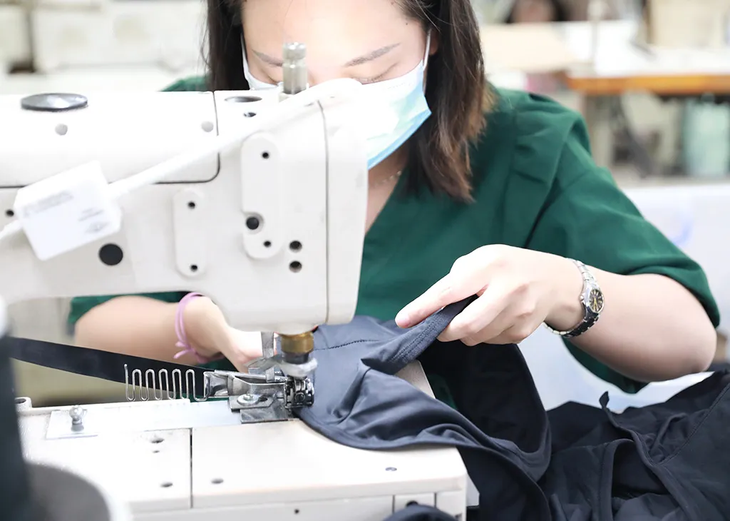 sewing on women underwear